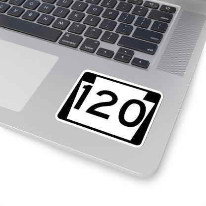 PA-120 (Pennsylvania) (Road Sign) STICKER Vinyl Kiss-Cut Decal