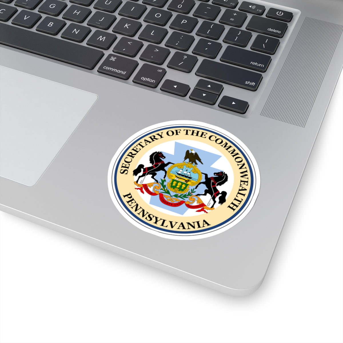 Seal of the Secretary of the Commonwealth of Pennsylvania - STICKER Vinyl Kiss-Cut Decal