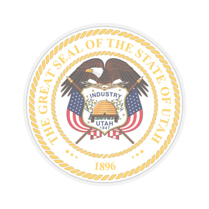 Seal of Utah v2 - STICKER Vinyl Kiss-Cut Decal