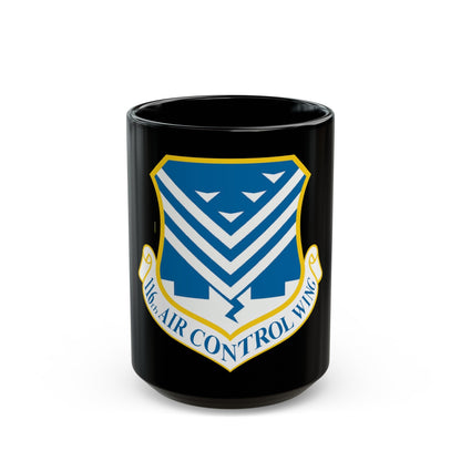 116th Air Control Wing (U.S. Air Force) Black Coffee Mug-15oz-The Sticker Space