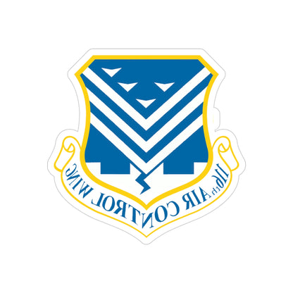 116th Air Control Wing (U.S. Air Force) REVERSE PRINT Transparent STICKER-4" × 4"-The Sticker Space