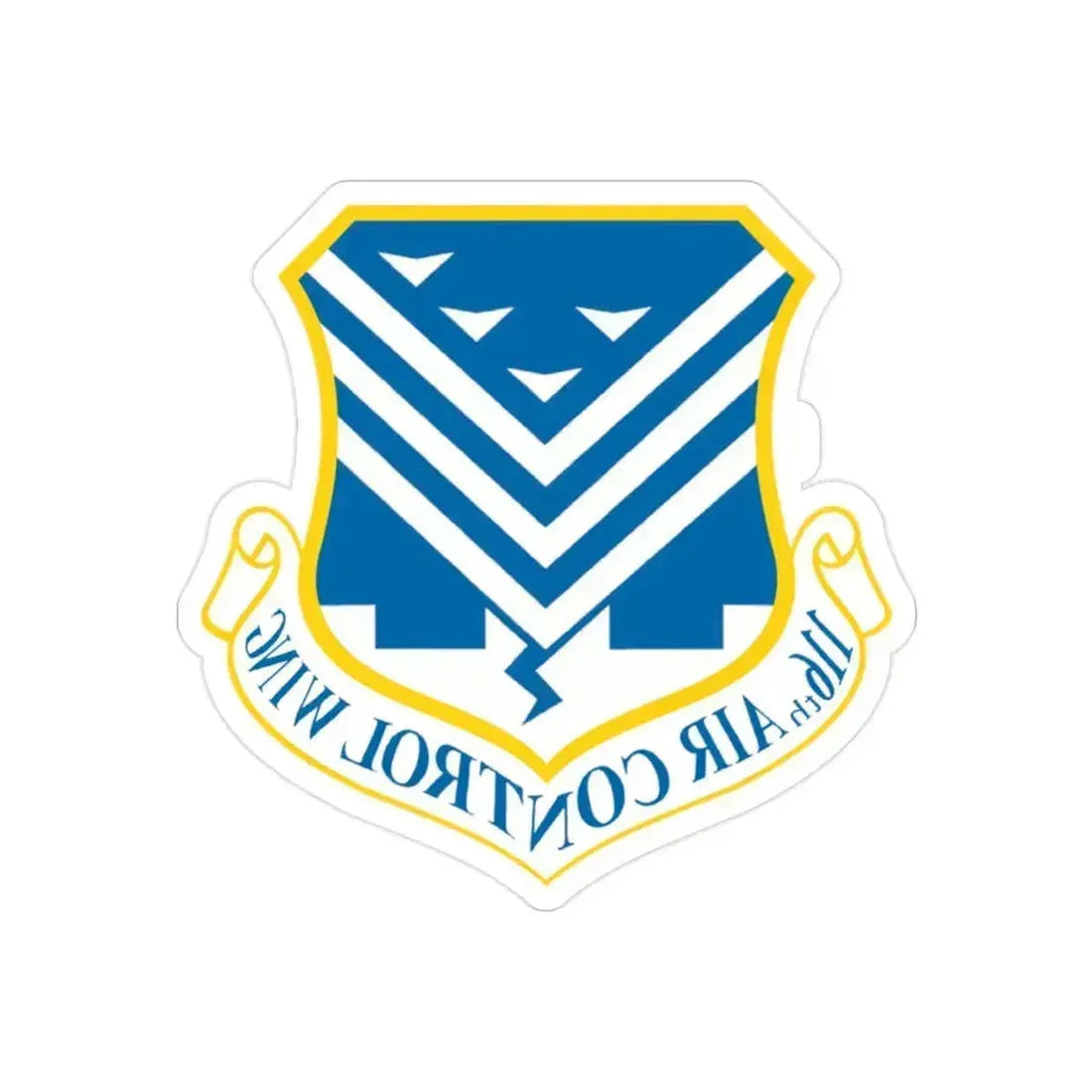 116th Air Control Wing (U.S. Air Force) REVERSE PRINT Transparent Die-Cut STICKER 2 Inch Die-Cut Transparent - The Sticker Space