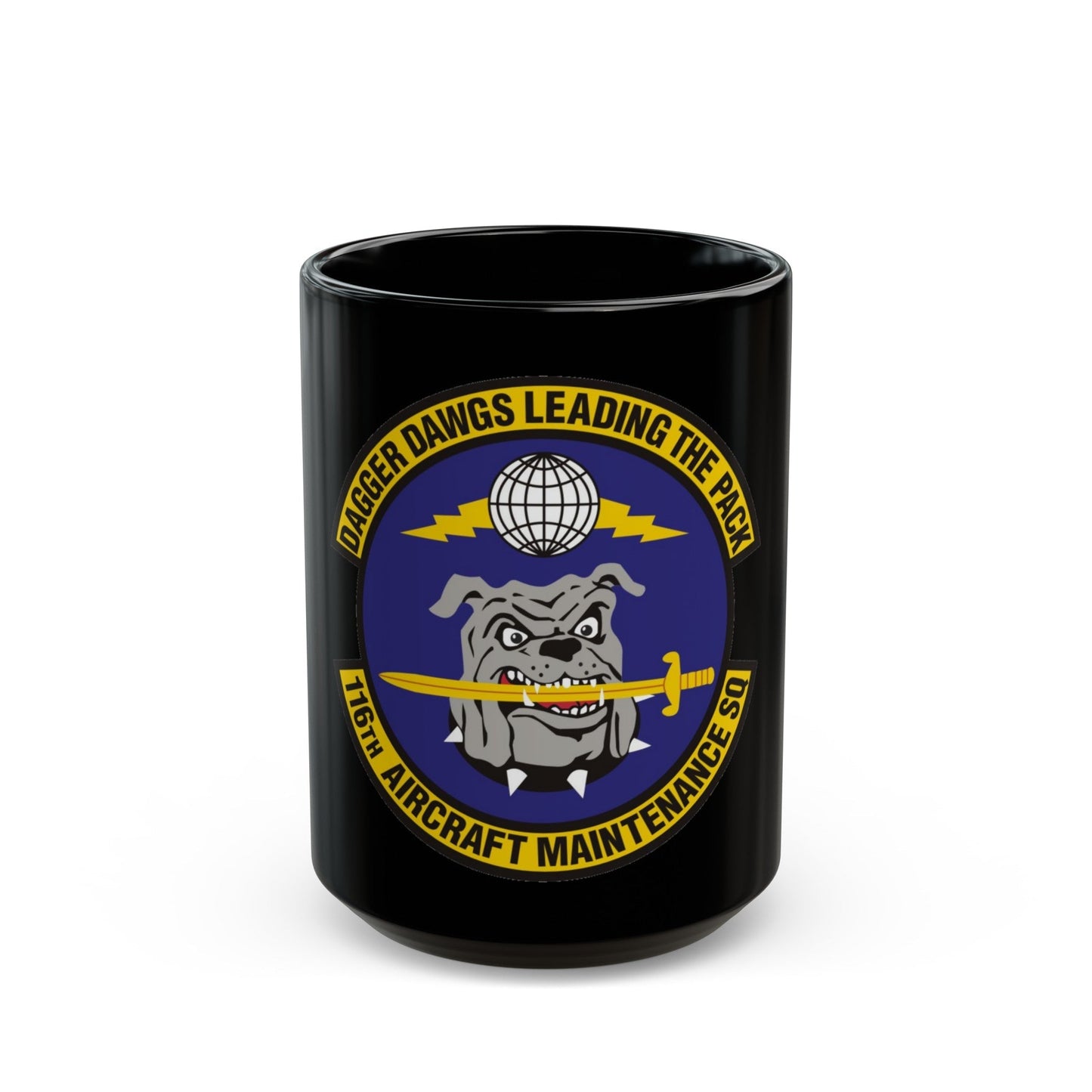 116th Aircraft Maintenance Squadron (U.S. Air Force) Black Coffee Mug-15oz-The Sticker Space