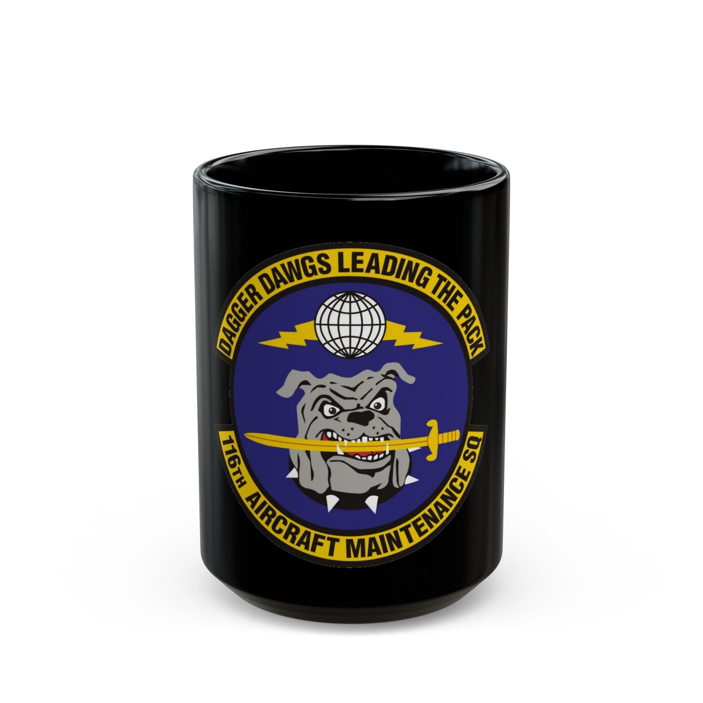 116th Aircraft Maintenance Squadron (U.S. Air Force) Black Coffee Mug-15oz-The Sticker Space