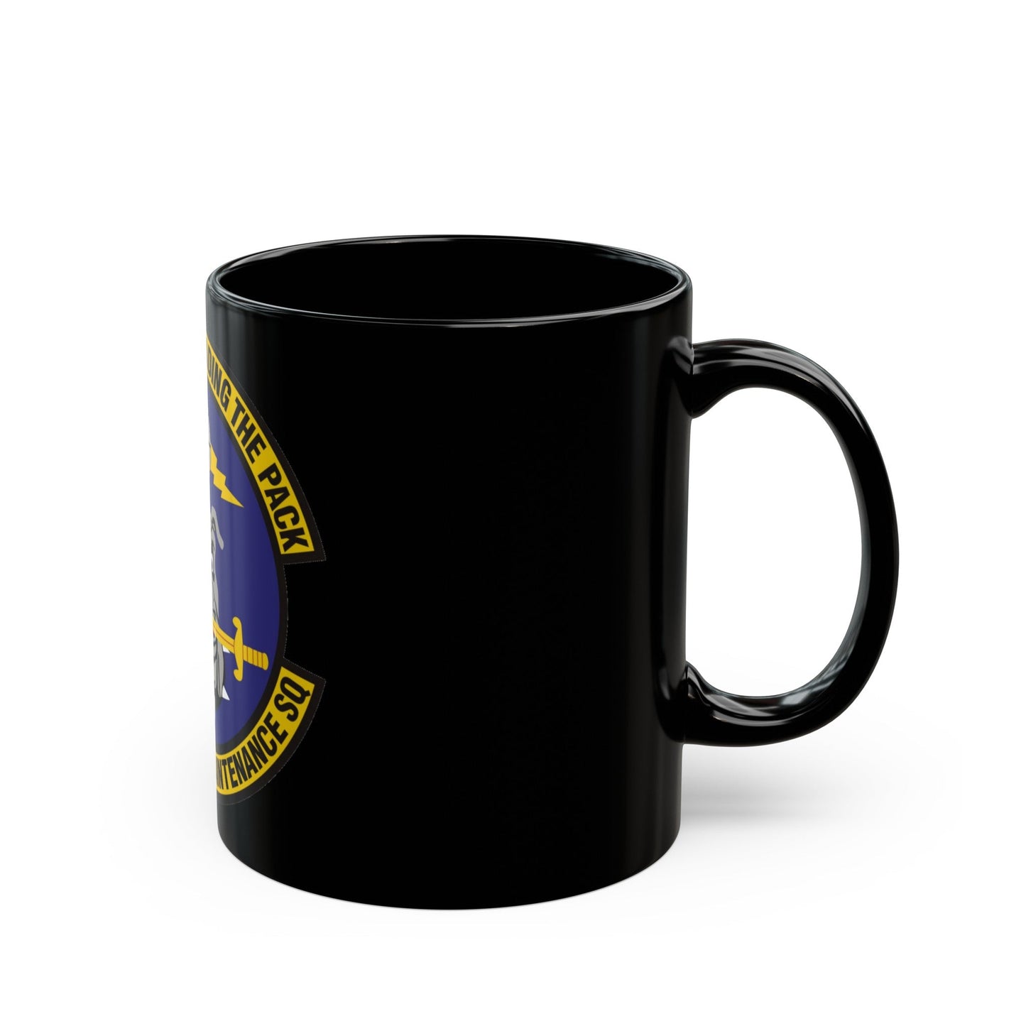 116th Aircraft Maintenance Squadron (U.S. Air Force) Black Coffee Mug-The Sticker Space