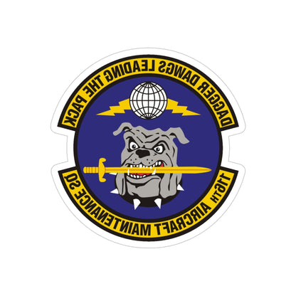 116th Aircraft Maintenance Squadron (U.S. Air Force) REVERSE PRINT Transparent STICKER-6" × 6"-The Sticker Space