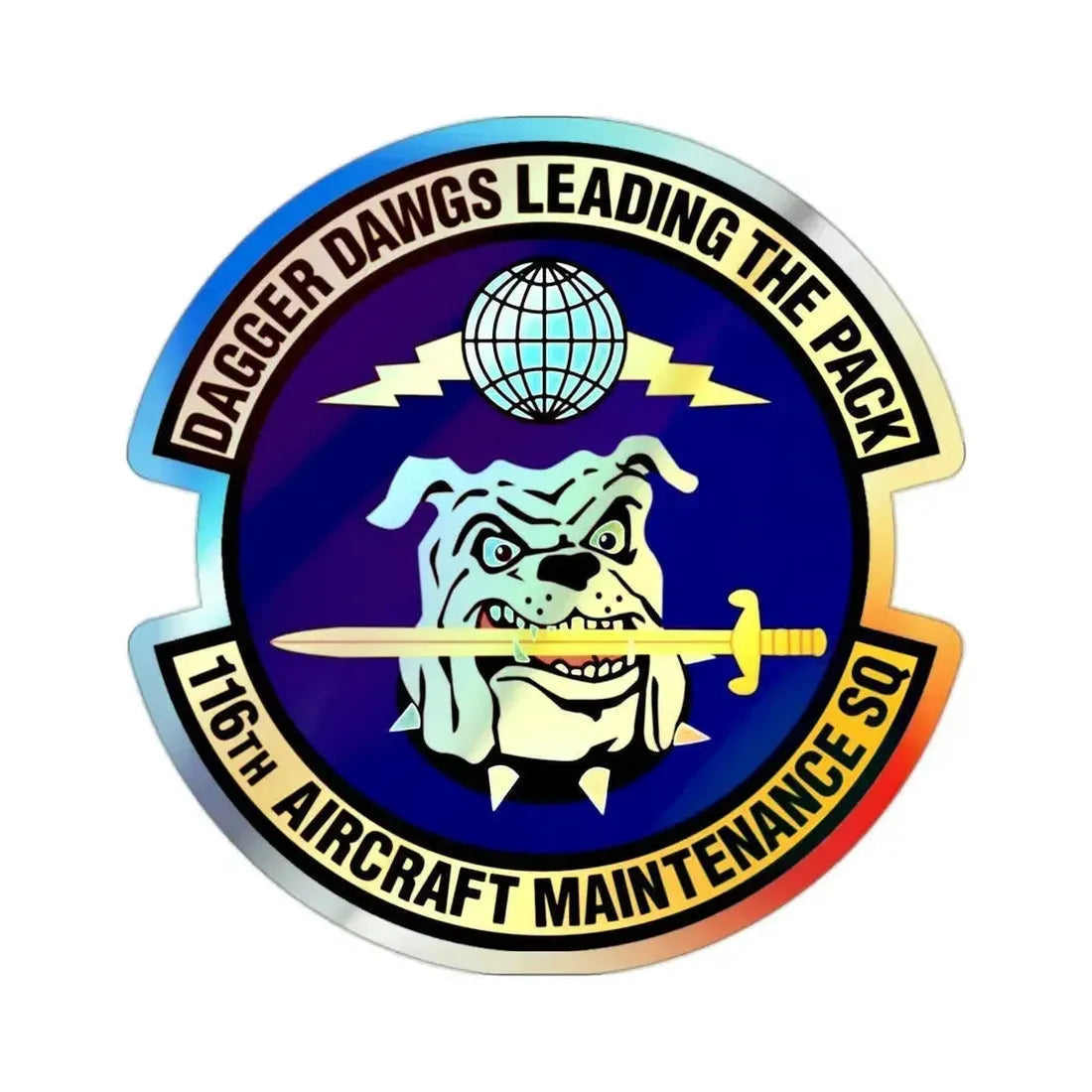 116th Aircraft Maintenance Squadron (U.S. Air Force) Holographic STICKER Die-Cut Vinyl Decal - The Sticker Space