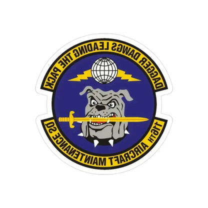 116th Aircraft Maintenance Squadron (U.S. Air Force) REVERSE PRINT Transparent Die-Cut STICKER 2 Inch Die-Cut Transparent - The Sticker Space