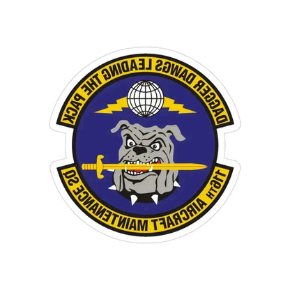 116th Aircraft Maintenance Squadron (U.S. Air Force) REVERSE PRINT Transparent Die-Cut STICKER - The Sticker Space