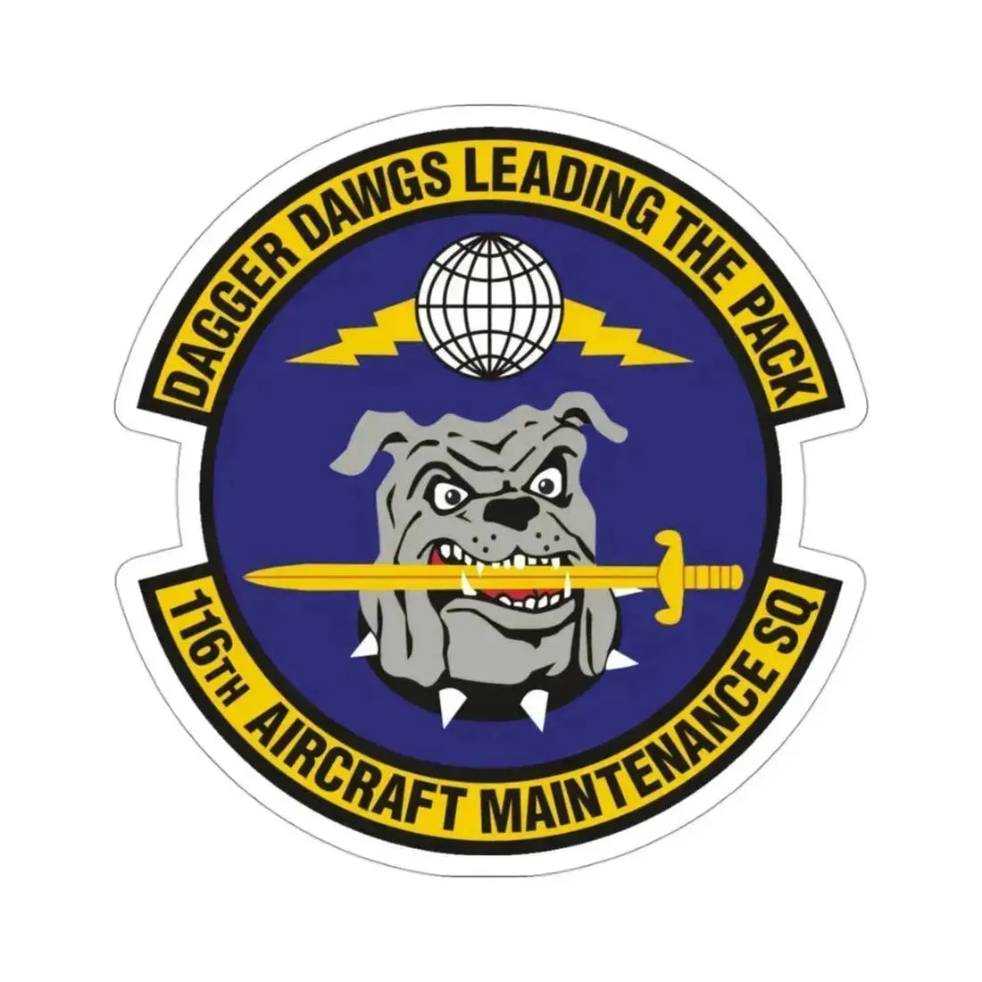 116th Aircraft Maintenance Squadron (U.S. Air Force) STICKER Vinyl Die-Cut Decal 3 Inch - The Sticker Space
