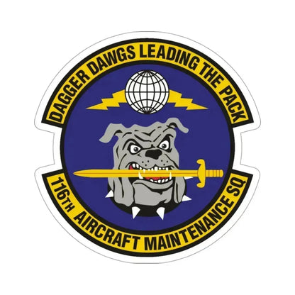 116th Aircraft Maintenance Squadron (U.S. Air Force) STICKER Vinyl Die-Cut Decal 3 Inch - The Sticker Space