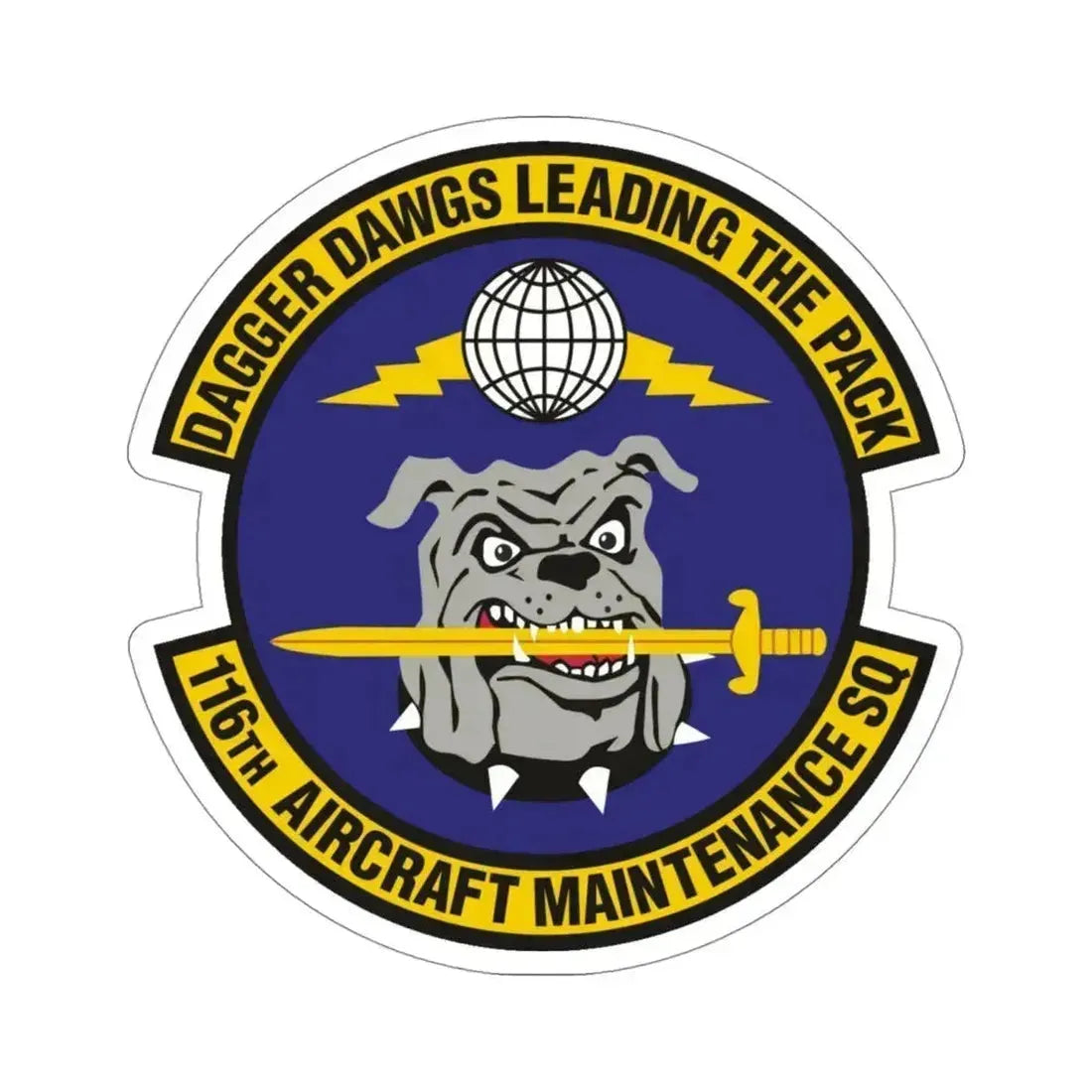 116th Aircraft Maintenance Squadron (U.S. Air Force) STICKER Vinyl Die-Cut Decal 4 Inch - The Sticker Space