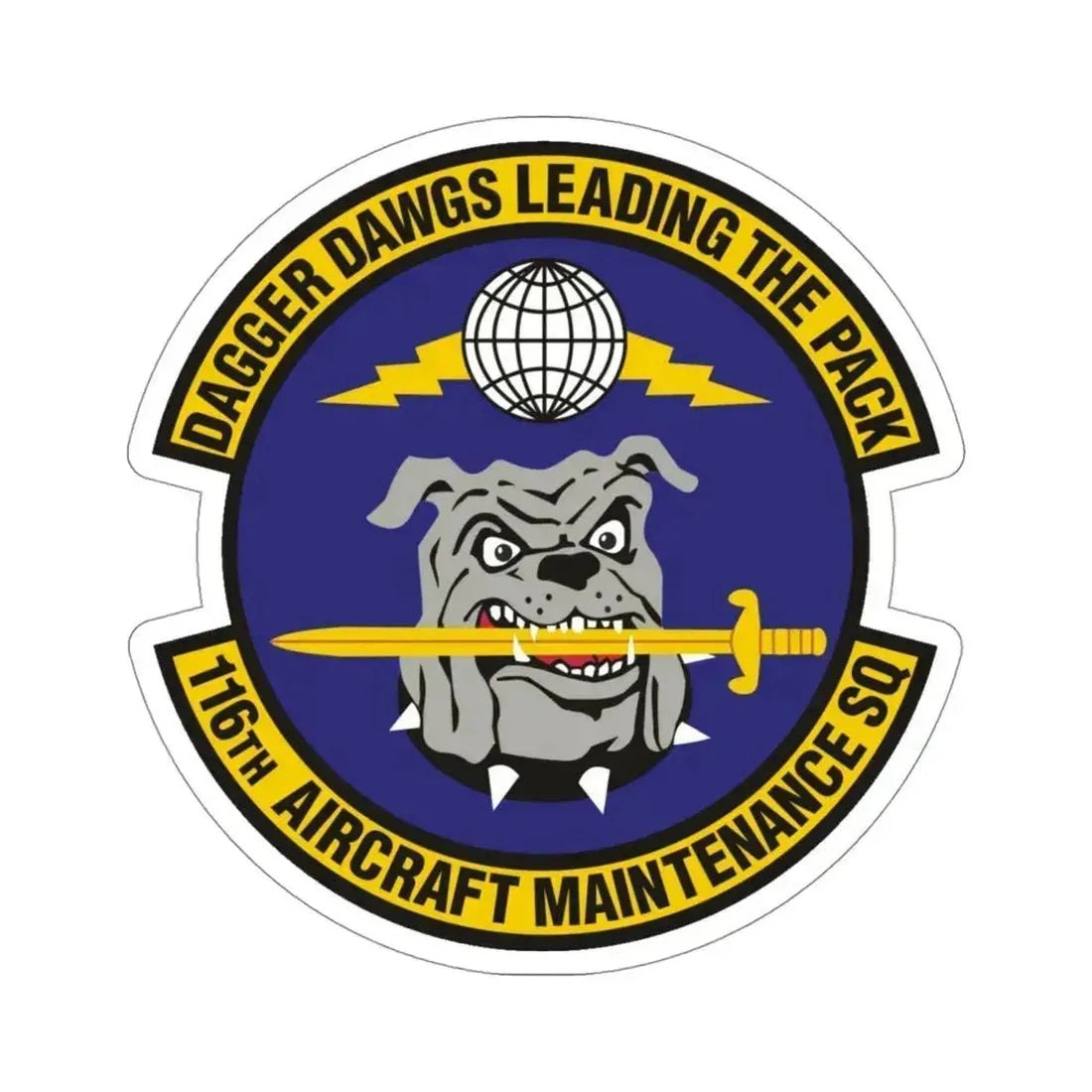 116th Aircraft Maintenance Squadron (U.S. Air Force) STICKER Vinyl Die-Cut Decal 4 Inch - The Sticker Space