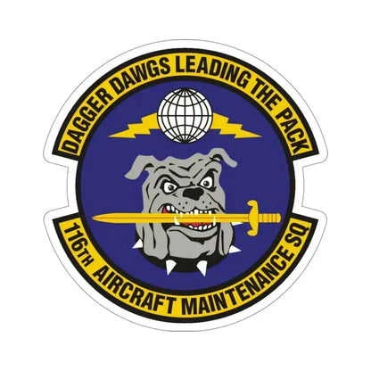 116th Aircraft Maintenance Squadron (U.S. Air Force) STICKER Vinyl Die-Cut Decal 4 Inch - The Sticker Space