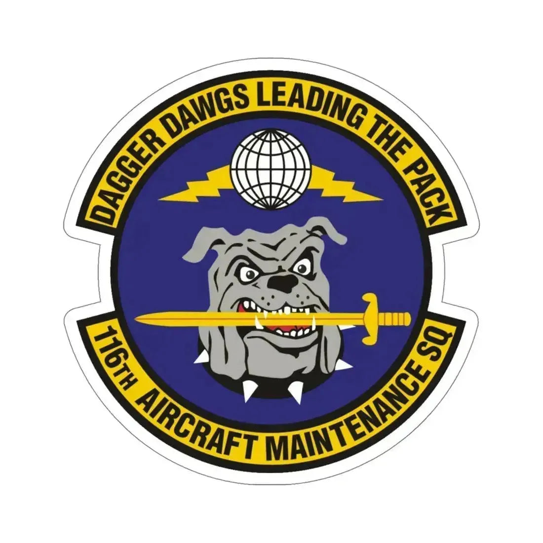 116th Aircraft Maintenance Squadron (U.S. Air Force) STICKER Vinyl Die-Cut Decal 5 Inch - The Sticker Space