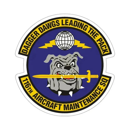 116th Aircraft Maintenance Squadron (U.S. Air Force) STICKER Vinyl Die-Cut Decal 5 Inch - The Sticker Space