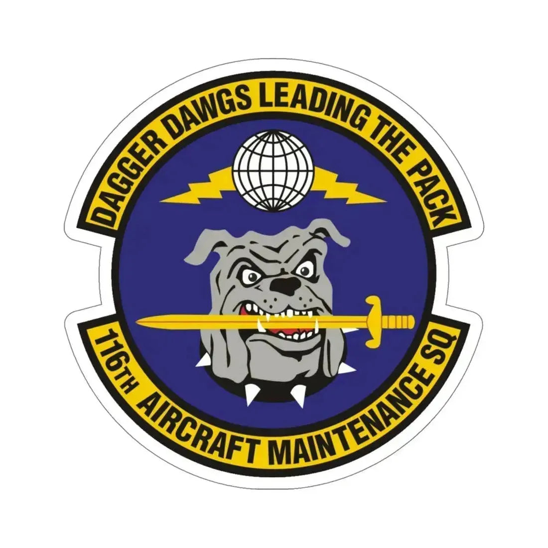 116th Aircraft Maintenance Squadron (U.S. Air Force) STICKER Vinyl Die-Cut Decal 5 Inch - The Sticker Space