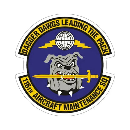 116th Aircraft Maintenance Squadron (U.S. Air Force) STICKER Vinyl Die-Cut Decal 6 Inch - The Sticker Space