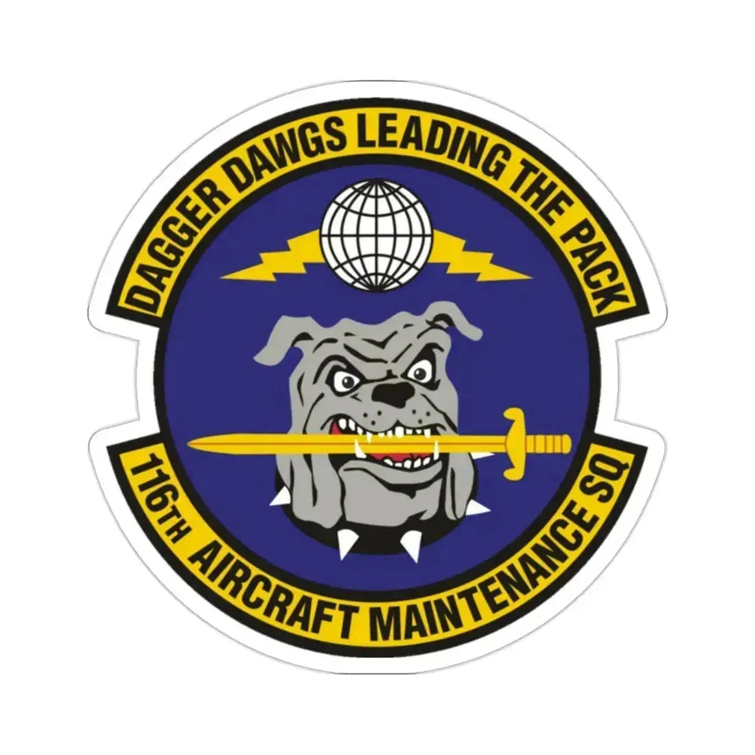 116th Aircraft Maintenance Squadron (U.S. Air Force) STICKER Vinyl Die-Cut Decal - The Sticker Space