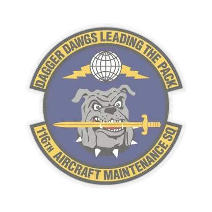116th Aircraft Maintenance Squadron (U.S. Air Force) STICKER Vinyl Kiss-Cut Decal 4 Inch Transparent - The Sticker Space