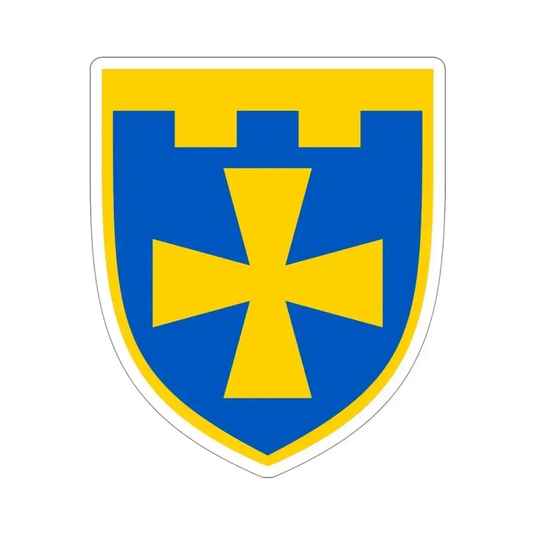 116th Detached Territorial Defense Brigade (Ukraine) STICKER Vinyl Die-Cut Decal 4 Inch - The Sticker Space