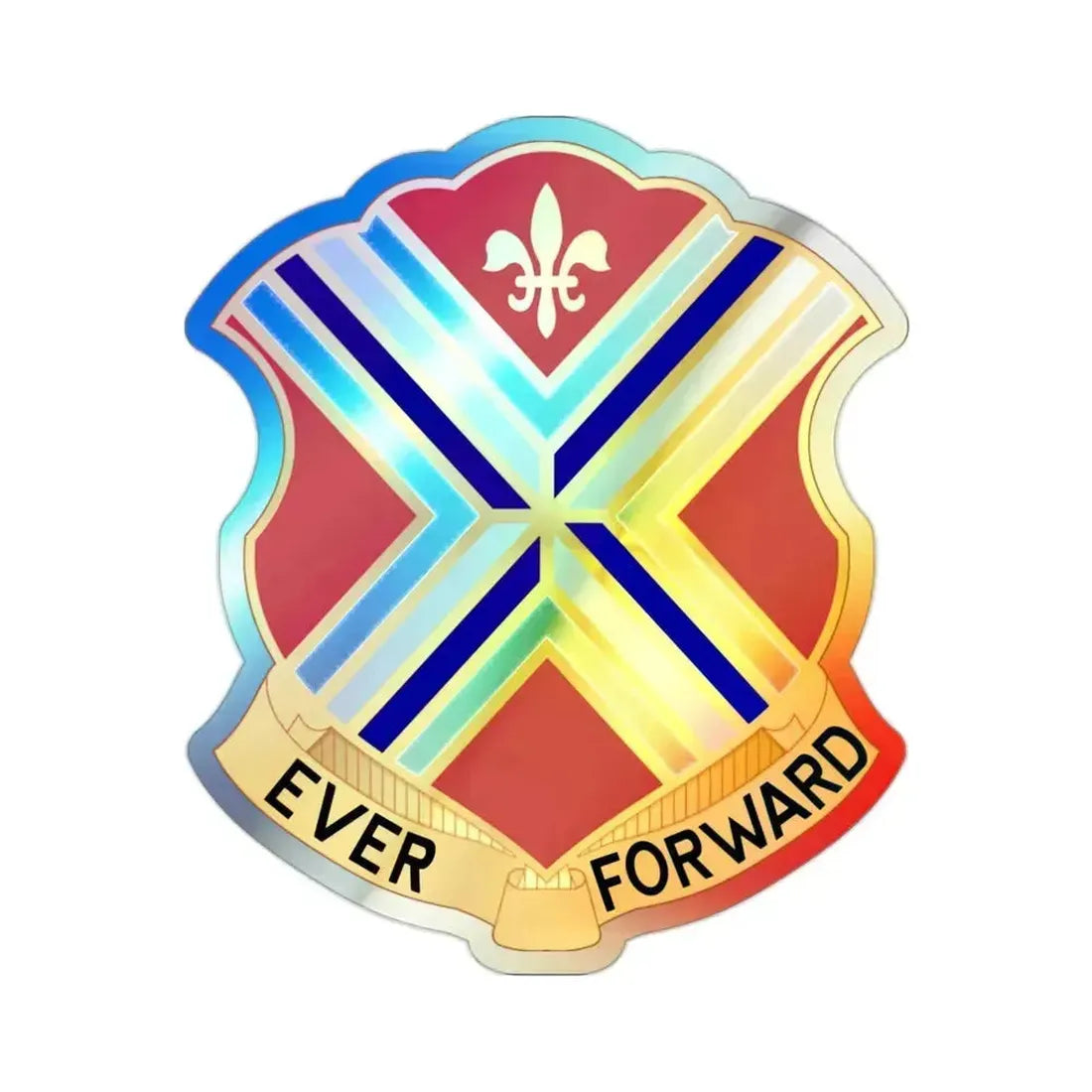 116th Infantry Regiment (U.S. Army) Holographic STICKER Die-Cut Vinyl Decal 2 Inch Holographic - The Sticker Space