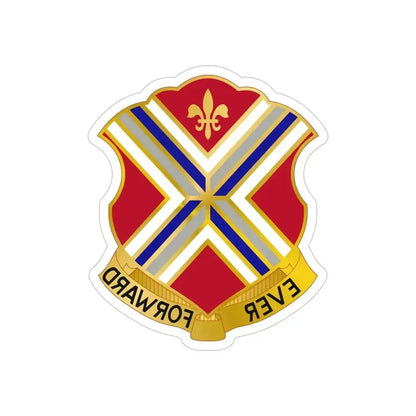 116th Infantry Regiment (U.S. Army) REVERSE PRINT Transparent Die-Cut STICKER 5 Inch Die-Cut Transparent - The Sticker Space