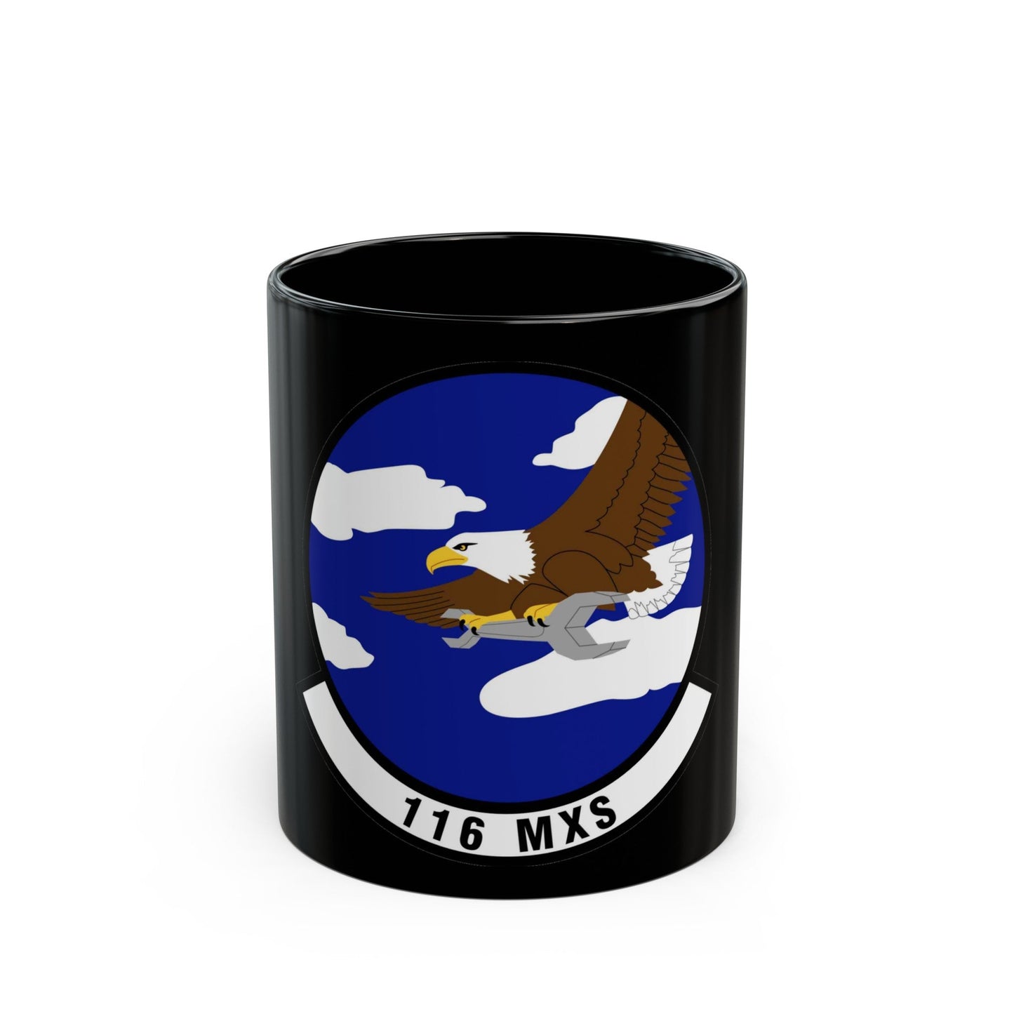 116th Maintenance Squadron (U.S. Air Force) Black Coffee Mug-11oz-The Sticker Space