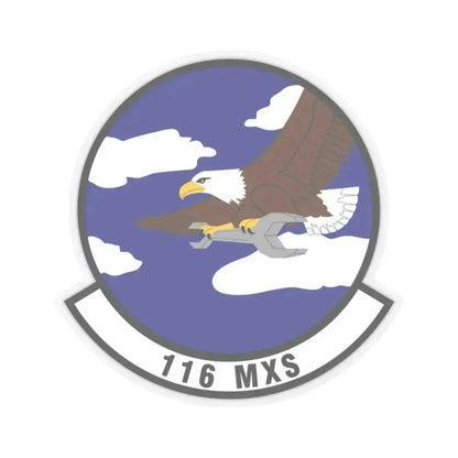 116th Maintenance Squadron (U.S. Air Force) STICKER Vinyl Kiss-Cut Decal 2 Inch Transparent - The Sticker Space