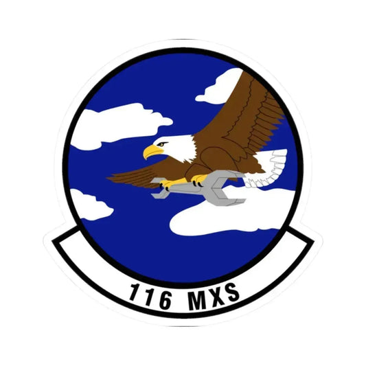 116th Maintenance Squadron (U.S. Air Force) STICKER Vinyl Kiss-Cut Decal 2 Inch White - The Sticker Space