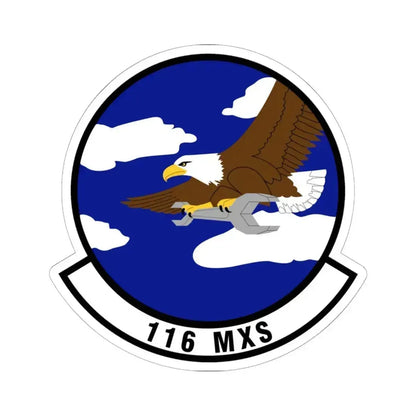 116th Maintenance Squadron (U.S. Air Force) STICKER Vinyl Kiss-Cut Decal 6 Inch White - The Sticker Space