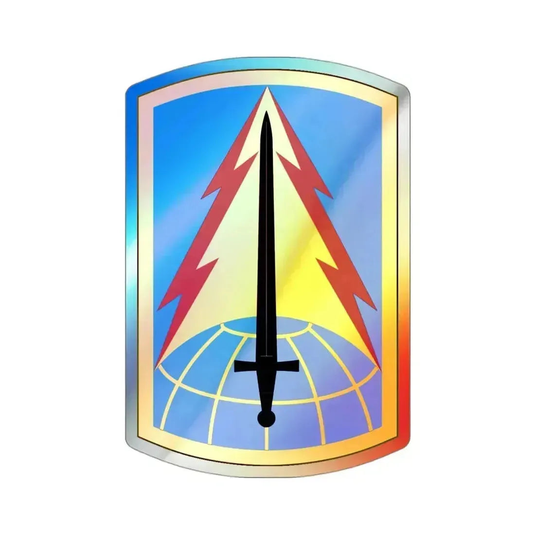 116th Military Intelligence Brigade (U.S. Army) Holographic STICKER Die-Cut Vinyl Decal 3 Inch Holographic - The Sticker Space