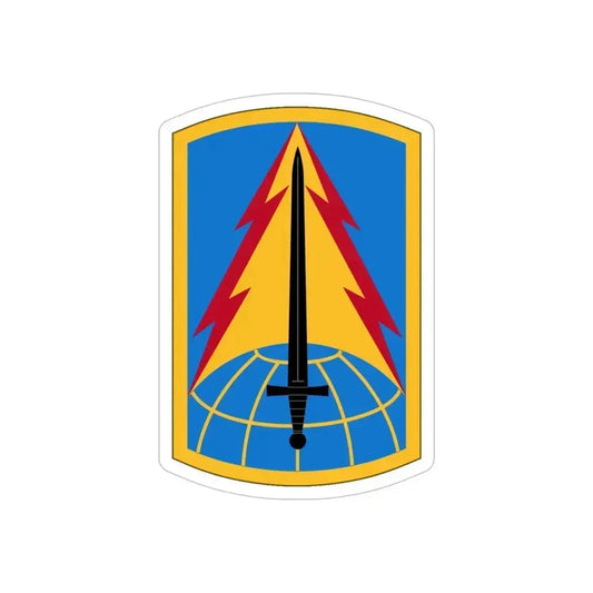 116th Military Intelligence Brigade (U.S. Army) REVERSE PRINT Transparent Die-Cut STICKER 6 Inch Die-Cut Transparent - The Sticker Space