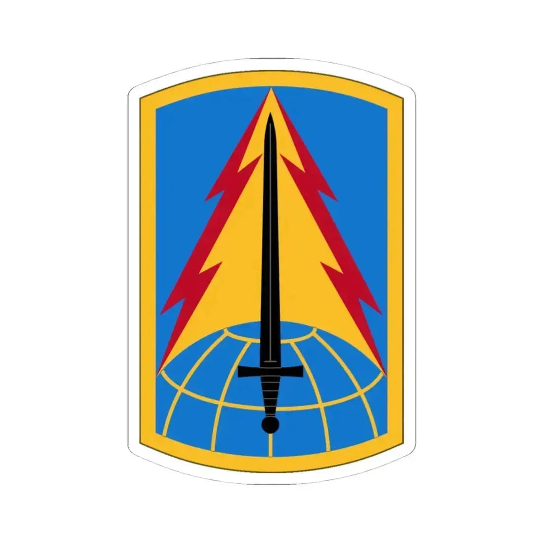 116th Military Intelligence Brigade (U.S. Army) STICKER Vinyl Kiss-Cut Decal 4 Inch White - The Sticker Space