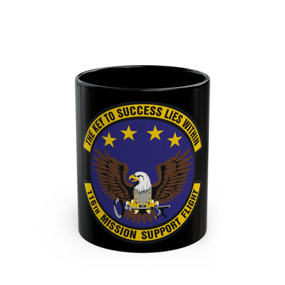 116th Mission Support Flight (U.S. Air Force) Black Coffee Mug-11oz-The Sticker Space