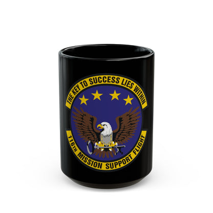 116th Mission Support Flight (U.S. Air Force) Black Coffee Mug-15oz-The Sticker Space