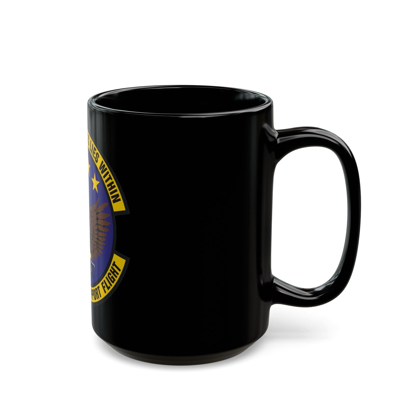 116th Mission Support Flight (U.S. Air Force) Black Coffee Mug-The Sticker Space