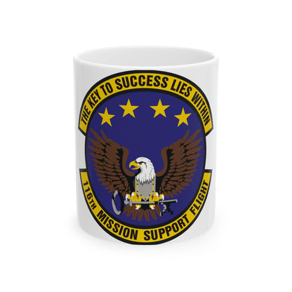 116th Mission Support Flight (U.S. Air Force) White Coffee Mug-11oz-The Sticker Space