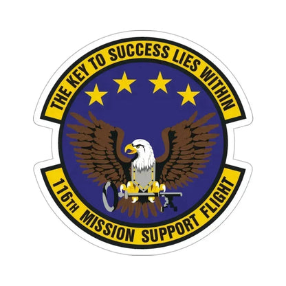 116th Mission Support Flight (U.S. Air Force) STICKER Vinyl Die-Cut Decal 3 Inch - The Sticker Space