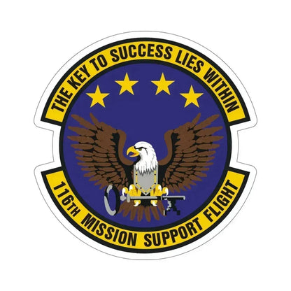 116th Mission Support Flight (U.S. Air Force) STICKER Vinyl Die-Cut Decal 6 Inch - The Sticker Space