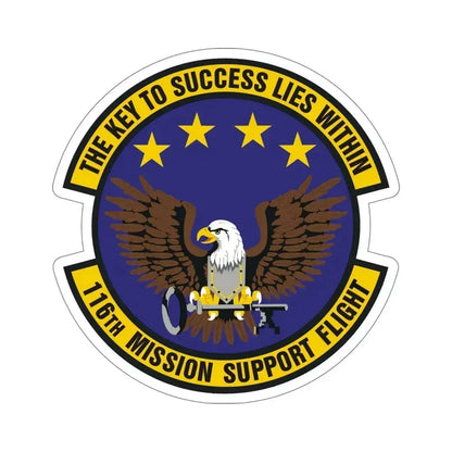 116th Mission Support Flight (U.S. Air Force) STICKER Vinyl Die-Cut Decal 6 Inch - The Sticker Space