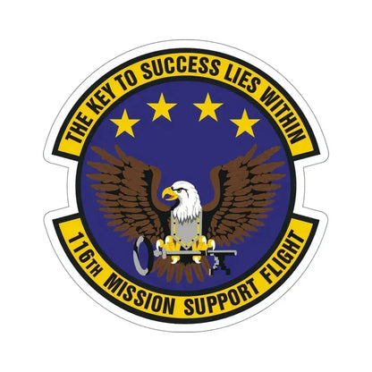 116th Mission Support Flight (U.S. Air Force) STICKER Vinyl Die-Cut Decal - The Sticker Space