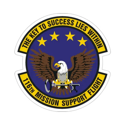 116th Mission Support Flight (U.S. Air Force) STICKER Vinyl Die-Cut Decal - The Sticker Space