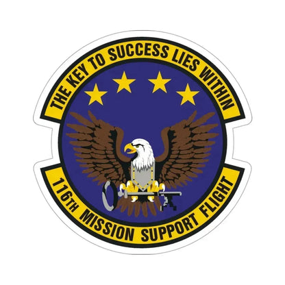 116th Mission Support Flight (U.S. Air Force) STICKER Vinyl Die-Cut Decal - The Sticker Space