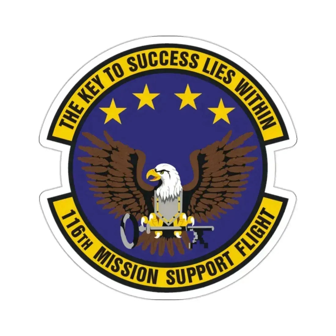 116th Mission Support Flight (U.S. Air Force) STICKER Vinyl Kiss-Cut Decal 2 Inch White - The Sticker Space
