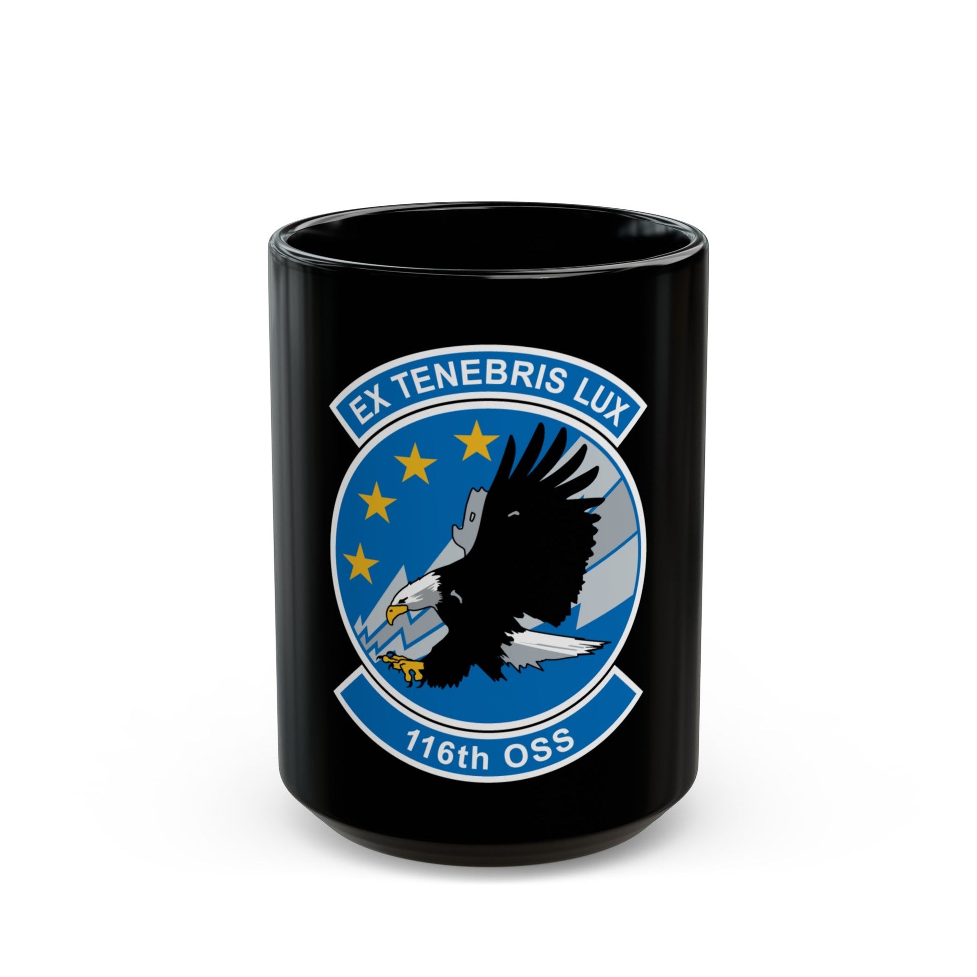 116th OSS (U.S. Air Force) Black Coffee Mug-15oz-The Sticker Space