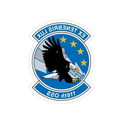 116th OSS (U.S. Air Force) REVERSE PRINT Transparent Die-Cut STICKER - The Sticker Space