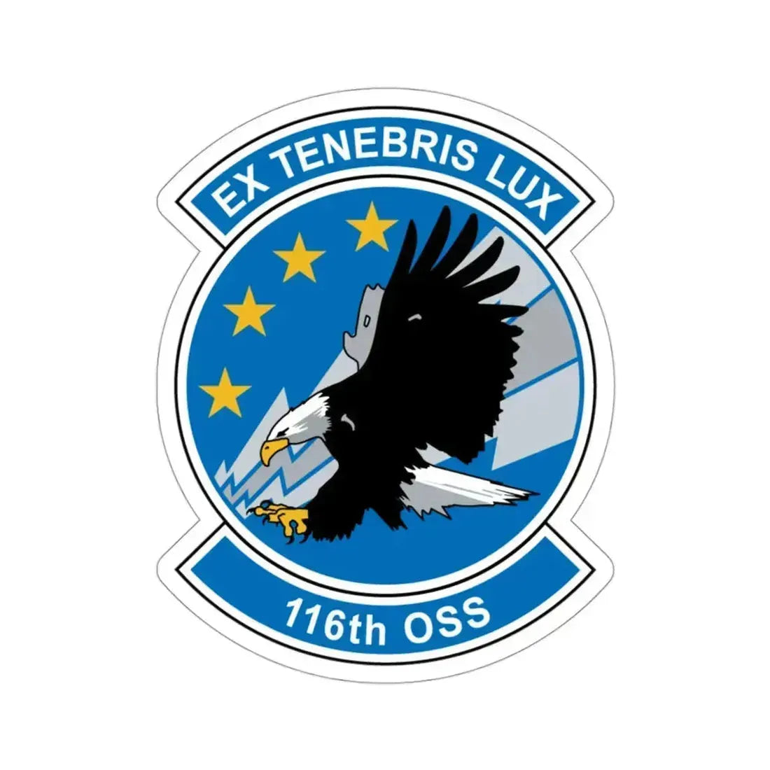 116th OSS (U.S. Air Force) STICKER Vinyl Die-Cut Decal 3 Inch - The Sticker Space
