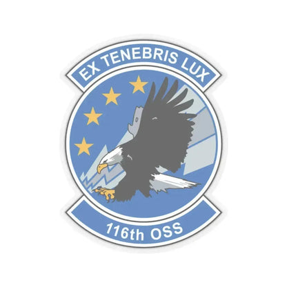 116th OSS (U.S. Air Force) STICKER Vinyl Kiss-Cut Decal 3 Inch Transparent - The Sticker Space