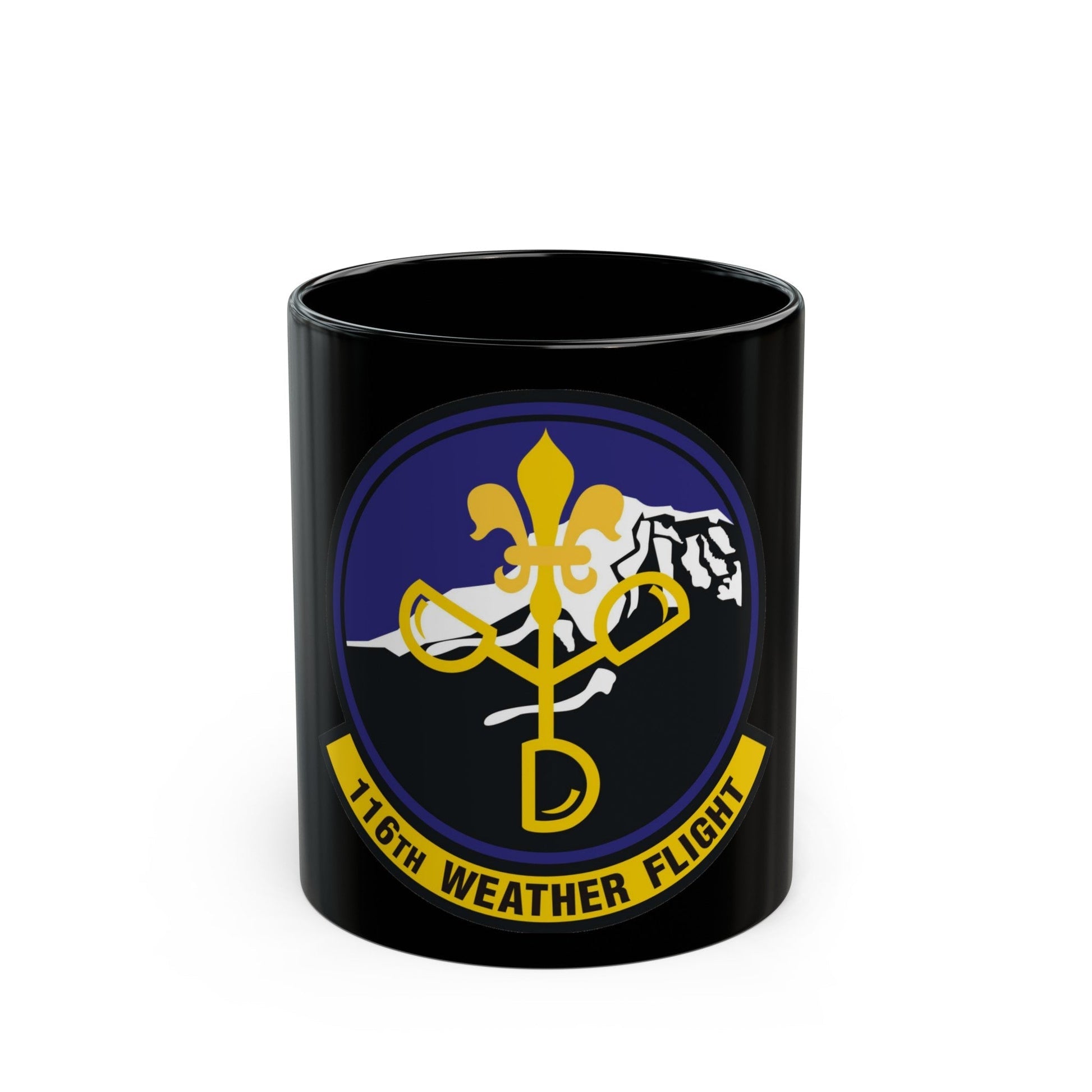 116th Weather Flight (U.S. Air Force) Black Coffee Mug-11oz-The Sticker Space